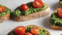 Classic Basil Pesto Crostini Classic Basil Pesto Crostini
