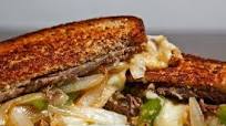 Roast Beef Grilled Cheese Sandwich with Caramelized Onions, Peppers and Horseradish Roast Beef Grilled Cheese Sandwich with Caramelized Onions, Peppers and Horseradish