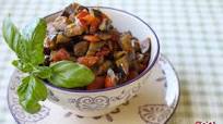 Aubergines with garlic and parsley Aubergines with garlic and parsley