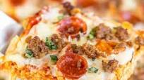 Sheet Pan Spaghetti Pizza Sheet Pan Spaghetti Pizza