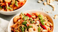 Thai Peanut Sauce Noodles with Shrimp Thai Peanut Sauce Noodles with Shrimp