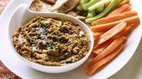 Eggplant and chickpea dip Eggplant and chickpea dip