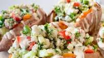 Mediterranean Stuffed Sweet Potatoes Mediterranean Stuffed Sweet Potatoes