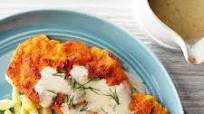 Pork Schnitzel with Sauce Pork Schnitzel with Sauce