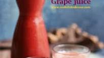 Homemade grape juice recipe with purple grapes Homemade grape juice recipe with purple grapes