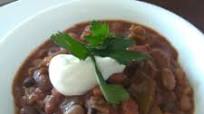 Slow Cooked Coffee & Cocoa Spiced Three Bean Chili Slow Cooked Coffee & Cocoa Spiced Three Bean Chili