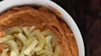 Buffalo Ranch Hummus with Pickled Celery Buffalo Ranch Hummus with Pickled Celery