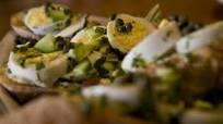 Herbed Deviled Egg Bruschetta Herbed Deviled Egg Bruschetta