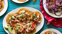Cuban shrimp mojo tostadas with red cabbage slaw Cuban shrimp mojo tostadas with red cabbage slaw