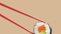 Avocado & Salmon Sushi Roll Avocado & Salmon Sushi Roll