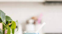 Vanilla Blue Spirulina Smoothie Vanilla Blue Spirulina Smoothie