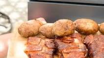 Smoked Bacon Wrapped Pork Chops Smoked Bacon Wrapped Pork Chops
