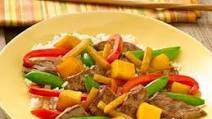 Vegetable-Mango Beef Stir-Fry Vegetable-Mango Beef Stir-Fry
