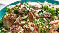Broiled Tandoori-Style Chicken With Almonds and Couscous Recipe Broiled Tandoori-Style Chicken With Almonds and Couscous Recipe