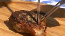 Grilled Pork Chops with Peck Seasoning and Charred Peppers Grilled Pork Chops with Peck Seasoning and Charred Peppers