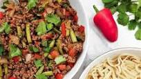 Thai pork mince stir fry with green beans Thai pork mince stir fry with green beans