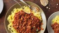 Spaghetti Squash with Meat Sauce Spaghetti Squash with Meat Sauce