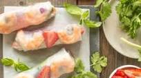 Shrimp Spring Rolls with Peanut Sauce Shrimp Spring Rolls with Peanut Sauce