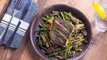 Recipe: Pan-Seared Black Cod With Morels And Asparagus Recipe: Pan-Seared Black Cod With Morels And Asparagus