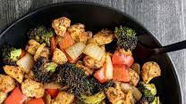 Keto Air Fryer Chicken & Veggies Keto Air Fryer Chicken & Veggies