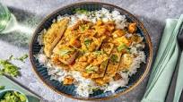 Indian Turkey Curry with Sweet Potato on Cilantro Rice Indian Turkey Curry with Sweet Potato on Cilantro Rice