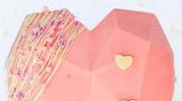 Giant Pink Breakable Chocolate Heart Giant Pink Breakable Chocolate Heart