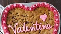 Giant Chocolate Chip Cookie Heart Giant Chocolate Chip Cookie Heart