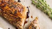 Balsamic pork tenderloin with thyme Balsamic pork tenderloin with thyme