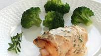 Shrimp-Filled Chicken Breasts in Champagne Sauce Shrimp-Filled Chicken Breasts in Champagne Sauce