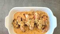 twice cooked pork fillet with mushroom sauce twice cooked pork fillet with mushroom sauce