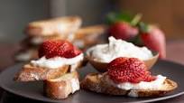 Strawberry Bruschetta with Goat Cheese Strawberry Bruschetta with Goat Cheese