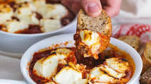 Baked Goat Cheese with Fire Roasted Tomatoes Baked Goat Cheese with Fire Roasted Tomatoes