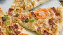Ranch Sauce Pizza with Chicken and Bacon Ranch Sauce Pizza with Chicken and Bacon