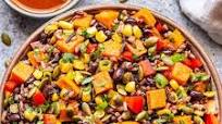 Southwest Sweet Potato, Black Bean, Wild Rice Salad Southwest Sweet Potato, Black Bean, Wild Rice Salad