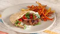 Lamb Burgers with Tzatziki Sauce and Parsley Salad Lamb Burgers with Tzatziki Sauce and Parsley Salad