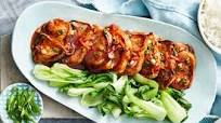 Chinese Plum Pork with Bok Choy Chinese Plum Pork with Bok Choy