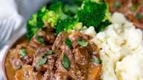 Slow Cooked Steak Diane Casserole Slow Cooked Steak Diane Casserole
