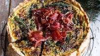 Deep Dish Spinach and Prosciutto Quiche with Toasted Sesame Crust Deep Dish Spinach and Prosciutto Quiche with Toasted Sesame Crust