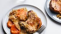 Slow Cooker Apple Pork Chops With Sauerkraut Recipe Slow Cooker Apple Pork Chops With Sauerkraut Recipe