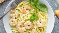 Creamy Pesto Pasta with Shrimp Creamy Pesto Pasta with Shrimp