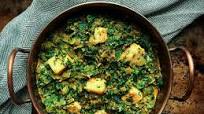 Vegan Palak Paneer with Creamy Wheat Starch Cheese Vegan Palak Paneer with Creamy Wheat Starch Cheese