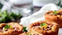 Mini Deep Dish Hawaiian Pizzas Mini Deep Dish Hawaiian Pizzas