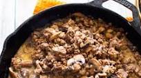 Skillet Beef & Mushrooms in Cream Sauce Skillet Beef & Mushrooms in Cream Sauce