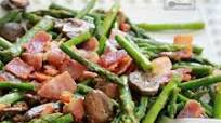 Asparagus with Bacon and Mushrooms Asparagus with Bacon and Mushrooms