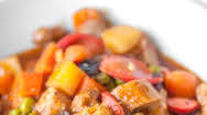 Menudo with Raisins and Green Peas Menudo with Raisins and Green Peas
