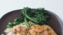 Lime- and Honey-Glazed Salmon with Basmati and Broccolini Lime- and Honey-Glazed Salmon with Basmati and Broccolini