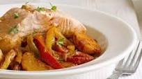 Basque-style salmon stew Basque-style salmon stew