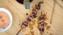 Guava-Glazed Venison Heart Skewers Guava-Glazed Venison Heart Skewers