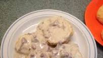 Ham (Sausage) Gravy and Biscuits Ham (Sausage) Gravy and Biscuits