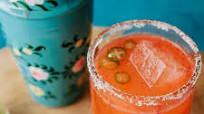 Strawberry Jalapeño Margaritas Strawberry Jalapeño Margaritas